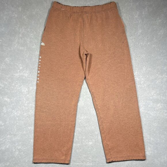 Majestic Baltimore Ravens Sweatpants Joggers NFL Apparel Men’s XL Orange - Picture 9 of 14